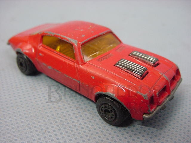 Brinquedo antigo Pontiac Firebird Superfast vermelho Brazilian Matchbox Inbrima 1970
