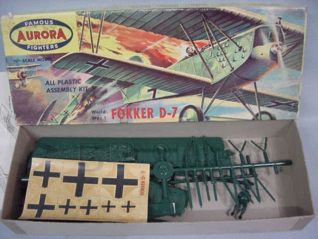 Brinquedo antigo Avião Fokker D-7 Década de 1960