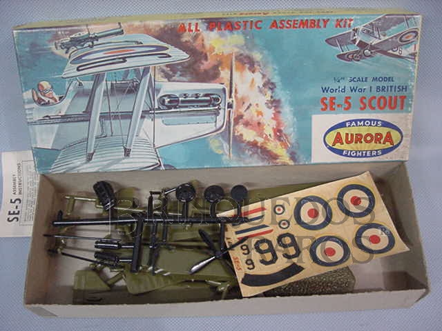 Brinquedo antigo Avião SE-5 Scout Década de 1960