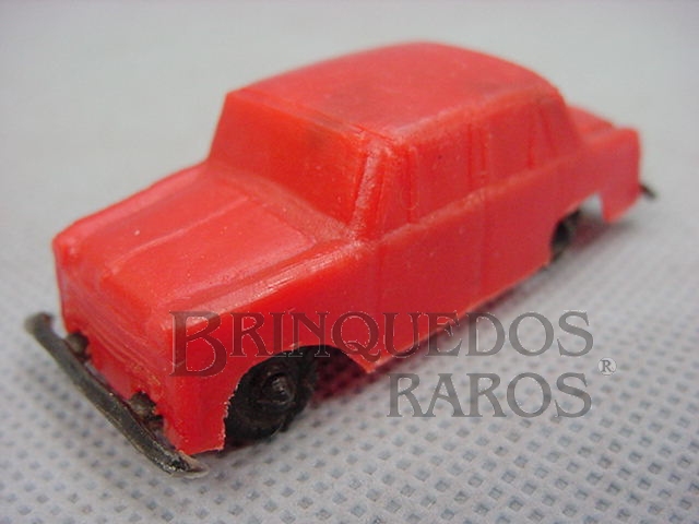 Brinquedo antigo Aero Willys com 6,00 cm de comprimento Brinde Toddy autentico Carroceria Toddy numerada 6 e Chassi Toddy numerado 6 Década de 1960