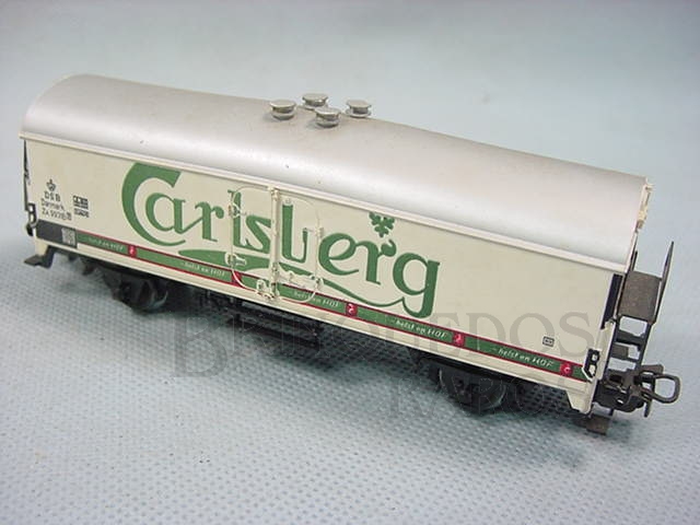 Brinquedo antigo Vagão furgão Cerveja Carlsberg Década de 1960