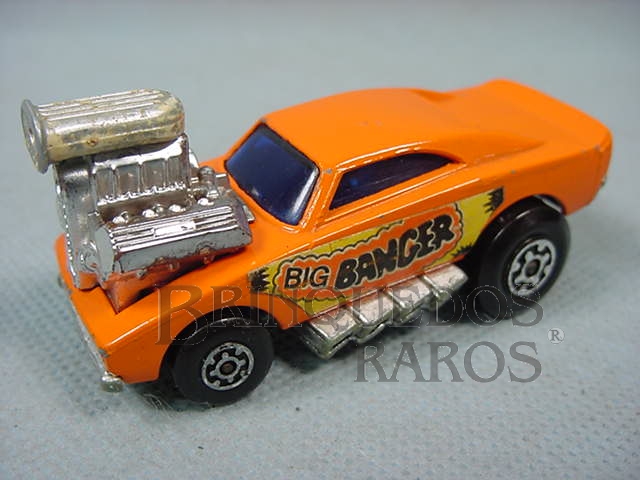Brinquedo antigo Big Banger Superfast laranja Brazilian Matchbox Inbrima Década de 1970