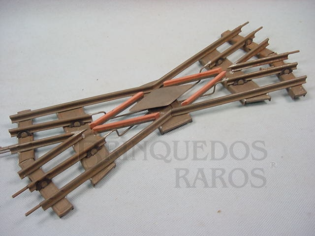 Brinquedo antigo Trilho de cruzamento bitola 1 Década de 1930