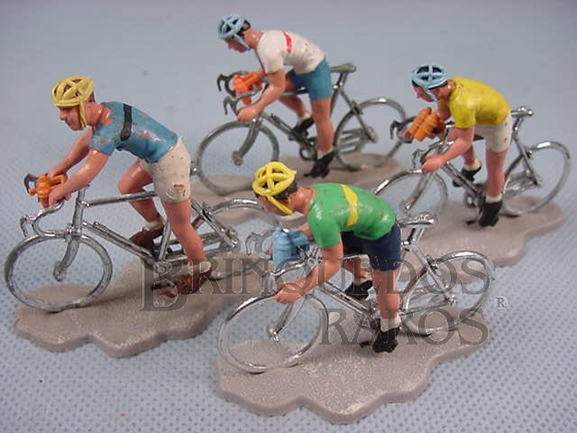 Brinquedo antigo Corrida de Bicicletas Tour de France Década de 1960