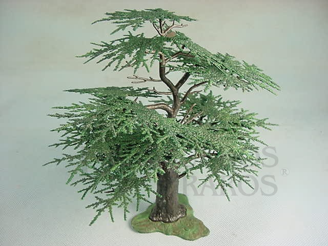 Brinquedo antigo Árvore Cedro Europeu com 22,00 cm de altura Tree Série Britains Herald Década de 1960