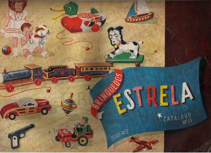 Brinquedo antigo Catalogo 1948-1949 da Fábrica de Brinquedos Estrela, Brasil
