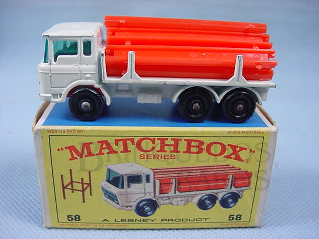 Brinquedo antigo DAF Girder Truck black plastic Regular Wheels