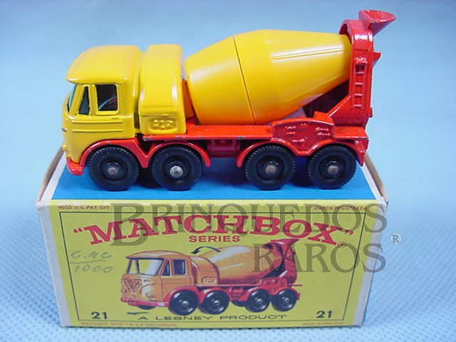 Brinquedo antigo Caminhão Betoneira Foden Concrete Truck black plastic Regular Wheels