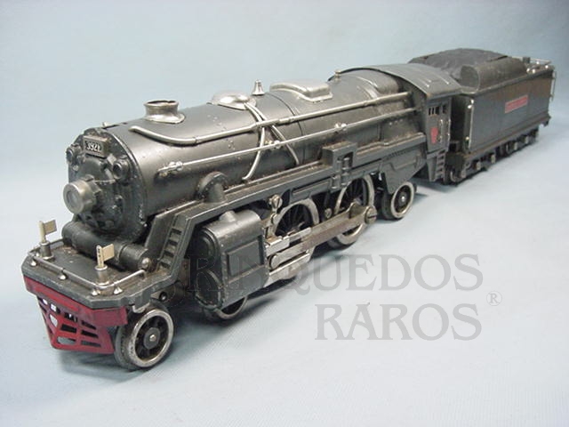 Brinquedo antigo Locomotiva a vapor 392E Série Blue Comet Standard Gauge Ano 1933