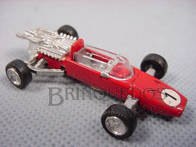 Brinquedo antigo Ferrari Formula 2 com 6,00 cm de comprimento Década de 1970