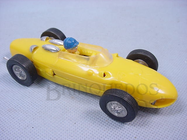Brinquedo antigo Ferrari 156 Formula 1 Shark Nose amarela Completa original