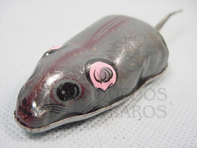 Brinquedo antigo Ratinho com 8,00 cm de comprimento Década de 1970