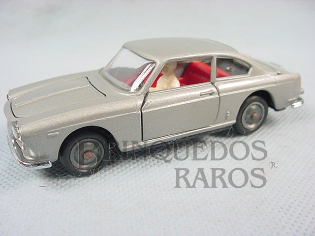 Brinquedo antigo Lancia Flávia Coupé Pininfarina prata Ano 1970