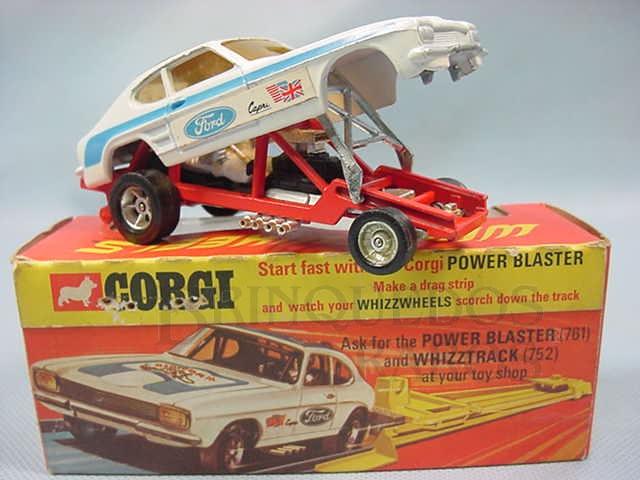 Brinquedo antigo The Santa Pod Glo-Worm Dragster Década de 1960