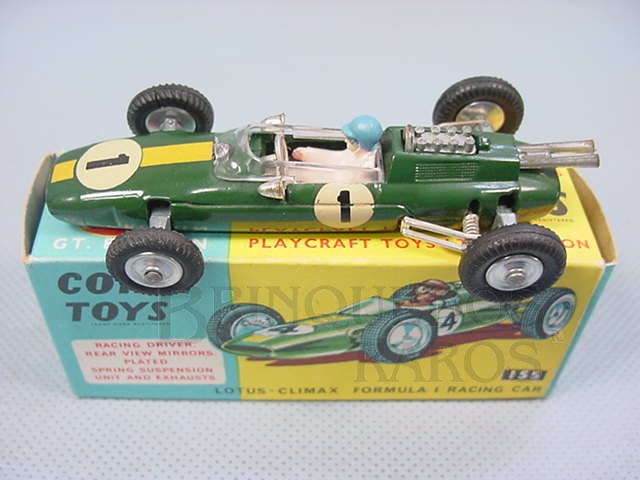 Brinquedo antigo Lotus Climax Fórmula 1 Década de 1960