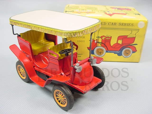 Brinquedo antigo Panhard Levassor 1901 Série Old Fashioned Car Series Década de 1960