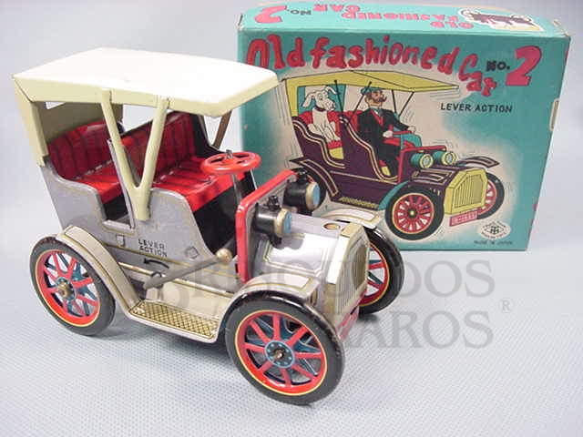 Brinquedo antigo Old Fashioned Car Nº 2 Movimento acionado por alavanca Ano 1967