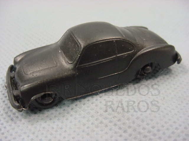Brinquedo antigo Volkswagen Karmann Ghia com 6,00 cm de comprimento preto brinde Toddy Década de 1960