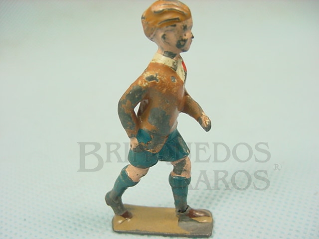 Brinquedo antigo Figura de criança andando Década de 1940