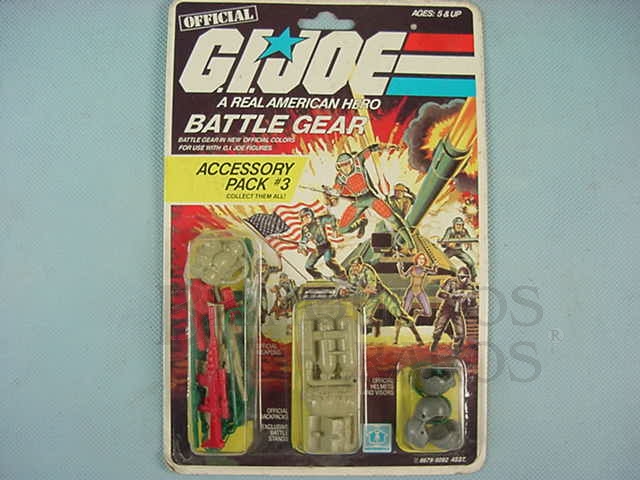 Brinquedo antigo Accessory Pack number 3 Battle Gear completo lacrado Ano 1984
