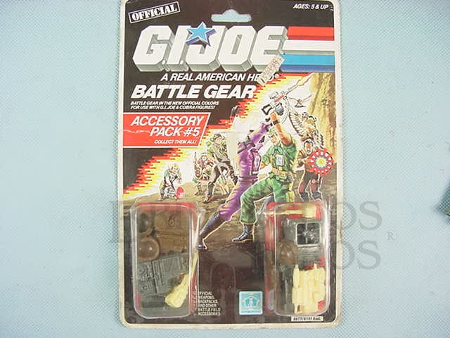 Brinquedo antigo Accessory Pack number 5 Battle Gear completo lacrado Ano 1987