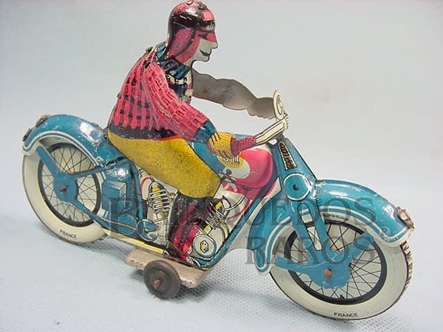 Brinquedo antigo Motocicleta com 17,00 cm de comprimento Década de 1930