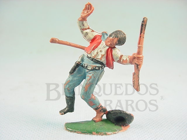 Brinquedo antigo Cowboy ferido por Flecha Casablanca numerado 115 Década de 1960