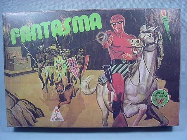 Brinquedo antigo Caixa do Conjunto de Figuras do Fantasma fabricado pela Guliver Brasil na década de 1980