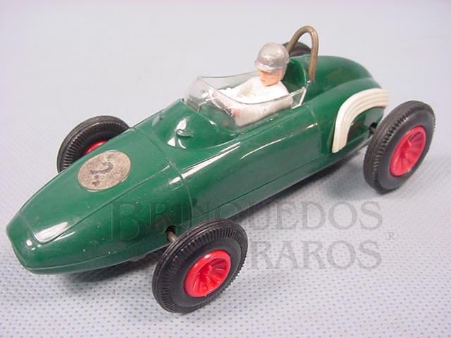 Brinquedo antigo BRM Fórmula 1 verde Década de 1960