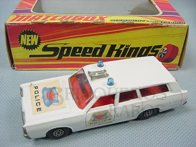 Brinquedo antigo Mercury Police Car Speed Kings