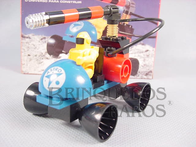 Brinquedo antigo Conjunto de montar Tente Carro Laser Década de 1980.