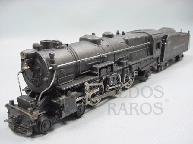 Brinquedo antigo Locomotiva a vapor American Flyer número 312 Pennsyllvania RR Década de 1950