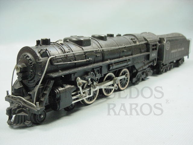 Brinquedo antigo Locomotiva a vapor American Flyer número 362 New York Central Década de 1950