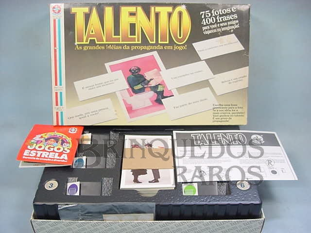 Brinquedo antigo Jogo Talento Completo Década de 1980