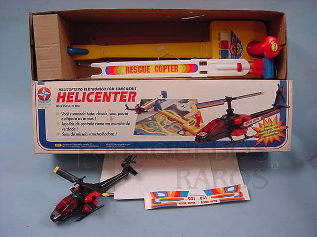 Brinquedo antigo Hélicenter Helicóptero idêntico ao Vertiplano Década de 1980