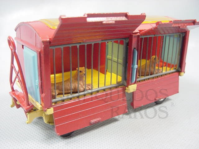 Brinquedo antigo Circo Chipperfields Cage Wagon Jaula dos Leões Década de 1960
