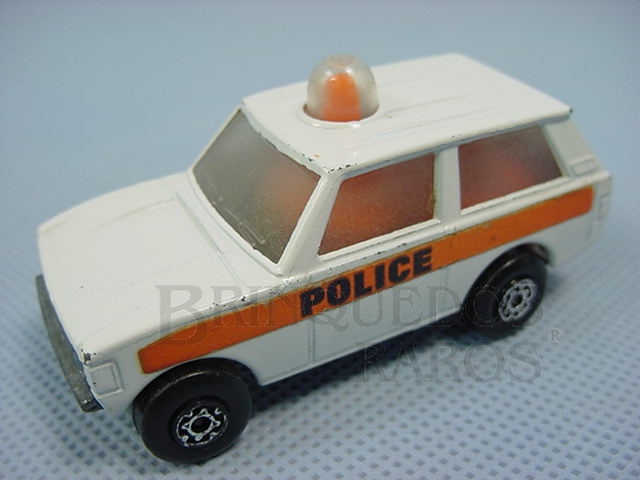 Brinquedo antigo Police Patrol Rola-Matics orange interior