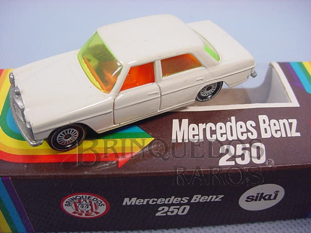Brinquedo antigo Mercedes Benz 250 branco Brasilianische Siku Alfema Década de 1980