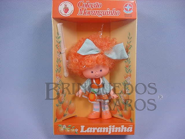 Brinquedo antigo Laranjinha Coleção Moranguinho Completa Caixa Lacrada Década de 1980
