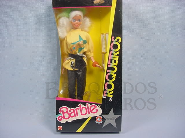 Brinquedo antigo Barbie e Os Roqueiros Caixa Lacrada Década de 1980