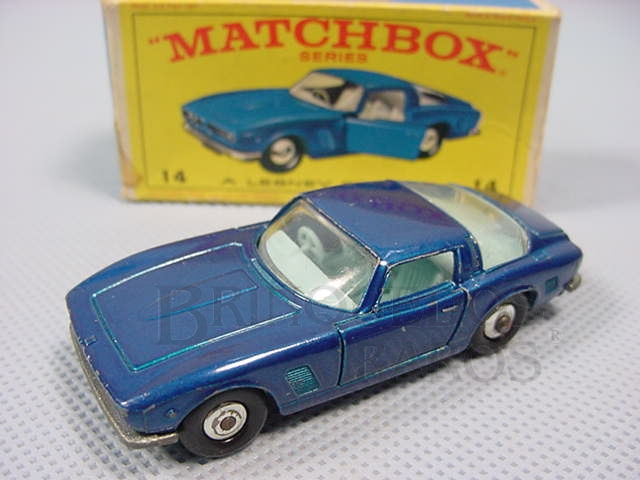 Brinquedo antigo Iso Grifo azul metálico black plastic Regular Wheels