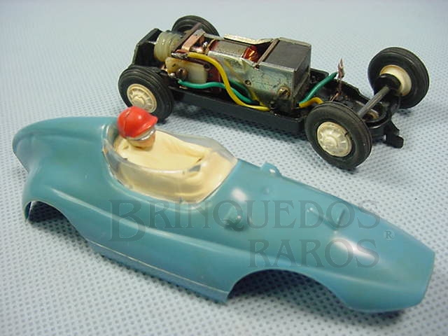Brinquedo antigo Fórmula Junior Azul licença Gilbert Co. Ano 1963