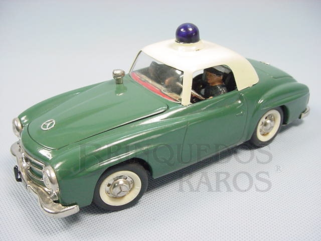 Brinquedo antigo Mercedes Benz 190 SL Elektro Razzia Car à pilha e à corda Década de 1970