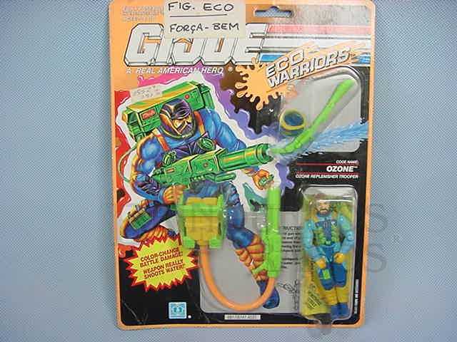 Brinquedo antigo Eco Warriors Ozone completo lacrado Ano 1990