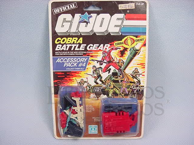 Brinquedo antigo Accessory Pack number 4 completo Battle Gear lacrado Ano 1985