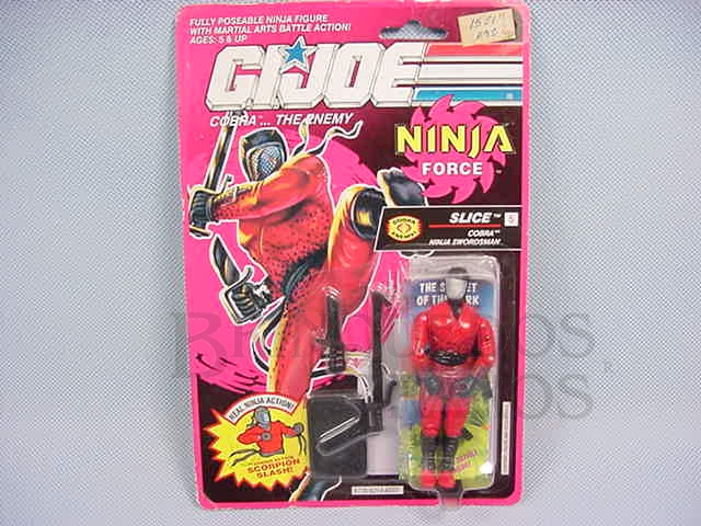 Brinquedo antigo Ninja Force Slice completo lacrado Ano 1991
