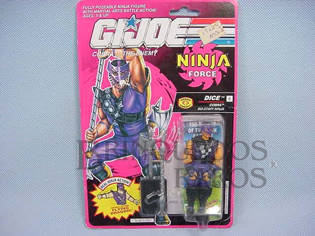Brinquedo antigo Ninja Force Dice completo lacrado Ano 1991