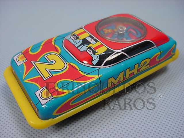 Brinquedo antigo Carro MH2 com Roleta 10,00 cm de comprimento Década de 1970