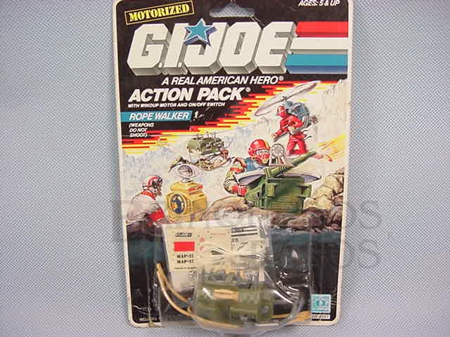 Brinquedo antigo Action Pack Rope Walker completo lacrado Ano 1987