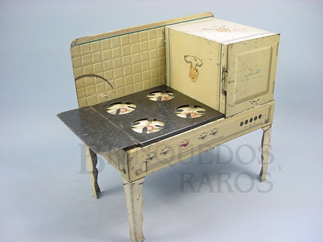 Brinquedo antigo Forno e Fogão com 30,00 cm de comprimento Década de 1950